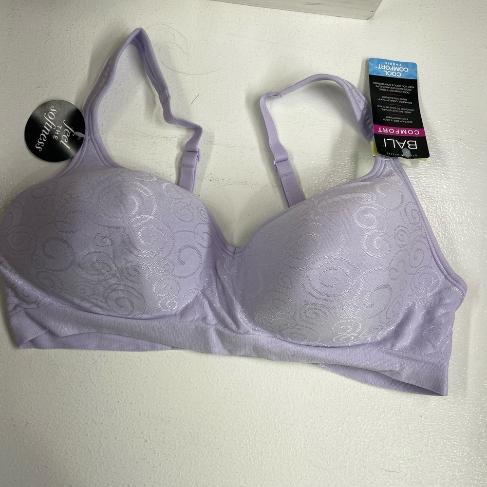 Bali Purple Lace Full Coverage Bra